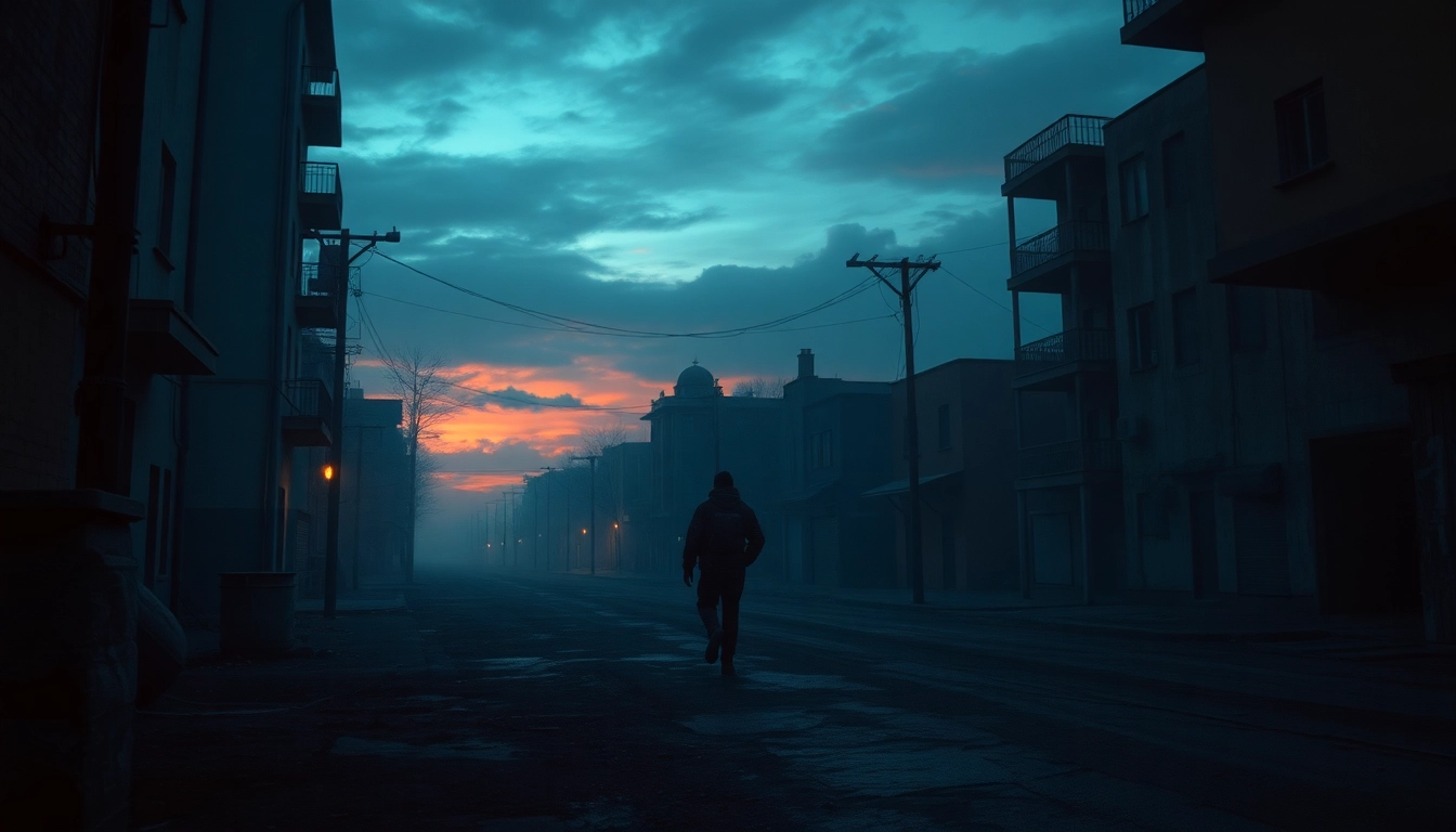 Experience the thrill of watching бесплатно одни из нас 1 сезон смотреть as a figure explores a deserted cityscape.