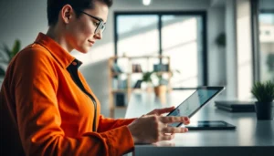 Personal CRM dashboard displayed on device showing contacts and reminders, illustrating efficient relationship management for users.