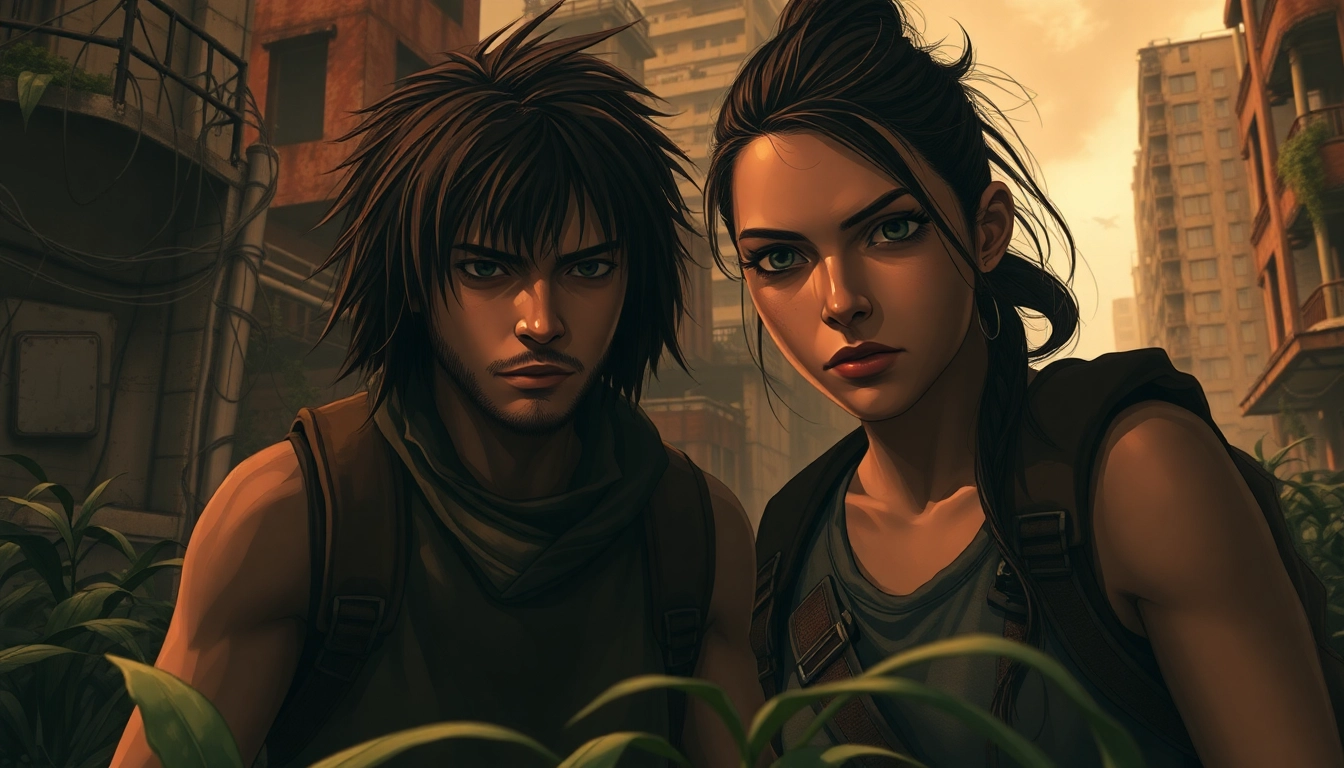 Watch бесплатно одни из нас 1 сезон смотреть as characters navigate a desolate landscape filled with dramatic ruins and nature reclaiming the city.