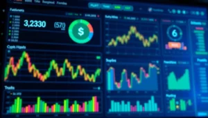 Visual of the aicoin官网 platform showcasing live cryptocurrency market data with intuitive charts and security features for enhanced trading experiences.