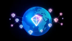 Secure tron energy rental platform showcasing global blockchain network with real-time data and energy icons, emphasizing reliability and innovation for users worldwide