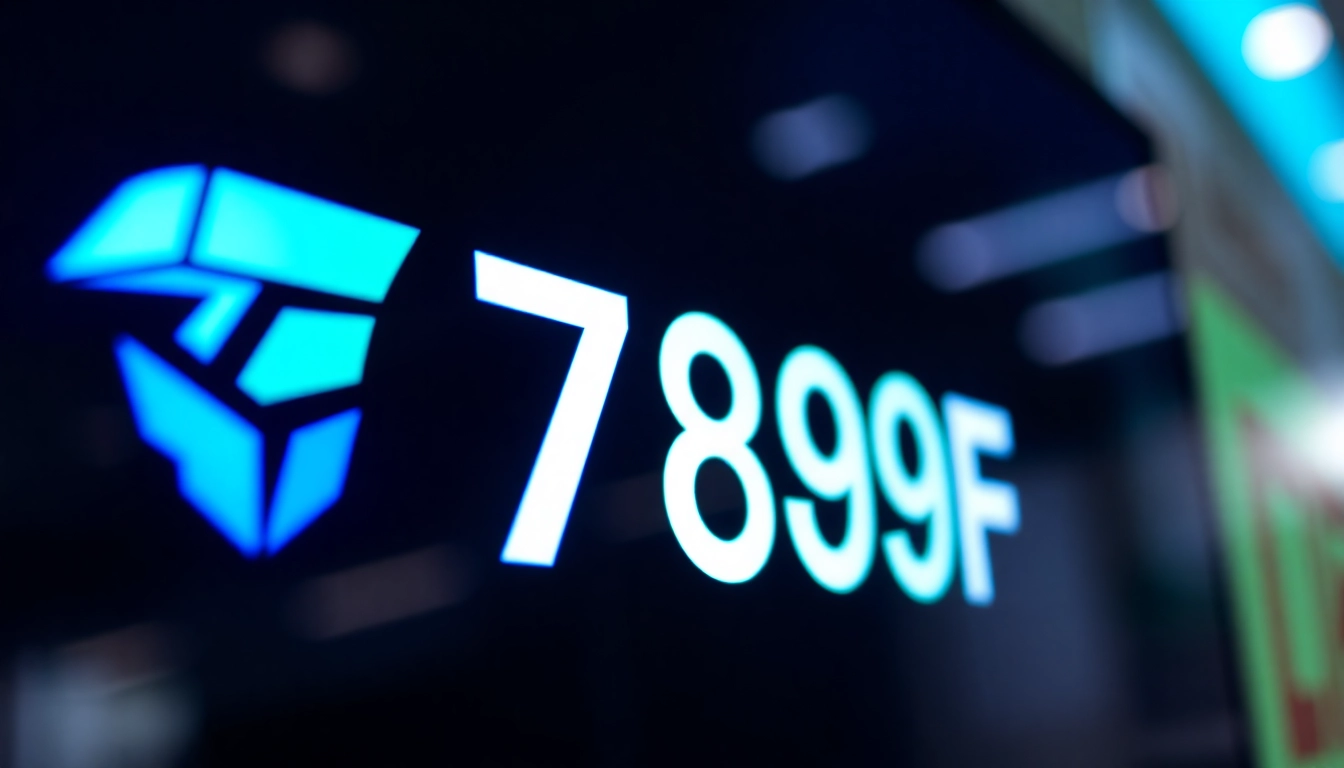 789F branding on a high-tech digital interface showcasing modern design and professionalism for enhanced brand recognition.