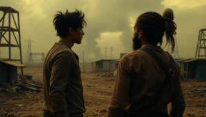 Смотреть бесплатно одни из нас 1 сезон смотреть захватывающий момент в постапокалиптическом окружении, передающий чувства героев.