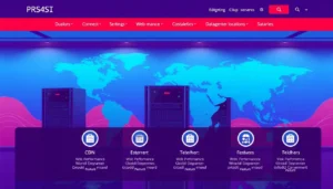 Optimized web server infrastructure with https://linkcli.com/ branding showcasing global cloud protection and high-speed CDN acceleration, emphasizing security and performance.