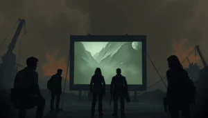 Смотреть бесплатно одни из нас 1 сезон смотреть — динамичный кадр из сериала с héros и разрушенным фоном для любителей постапокалиптических сюжетов