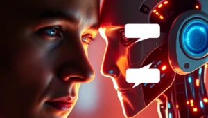 Engage in a human or not challenge with a realistic human face and an AI robot head to test discernment skills effectively