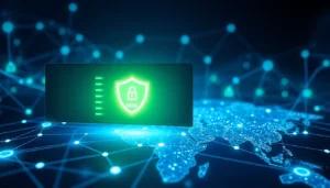 Secure overseas high protection server environment at https://linkcli.com/, highlighting robust DDoS defense and global connectivity for website stability and privacy.