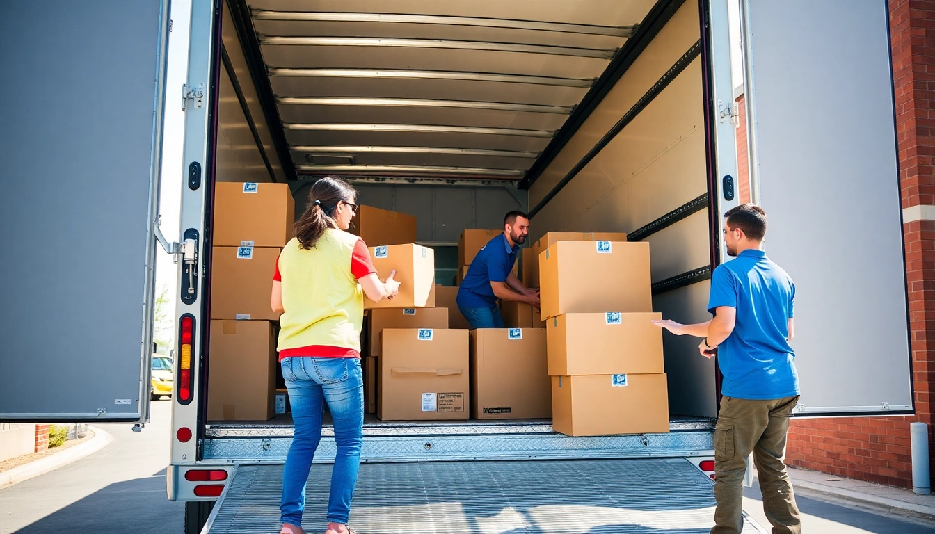 Apex Moving YYC professional Calgary movers loading boxes into a truck, ensuring safe and efficient service for stress-free relocation.