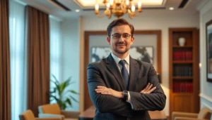 Avocat timisoara expert in legal consultation offering trusted support to clients in modern office setting.