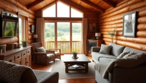 Modern Ferienwohnung with scenic mountain view, bright interior, and stylish decor perfect for relaxing holidays in nature.