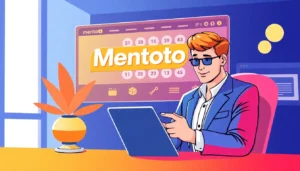 Mentoto, a trusted online togel site, showcased on various devices with security symbols, emphasizing reliability and user engagement.