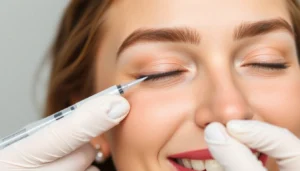 Botox Zürich: Professional facial injection for wrinkle reduction, showcasing smooth, youthful skin.