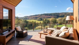 Serene Ferienwohnung in Thüringen with scenic views of the Thüringer Wald, perfect for relaxing vacations in nature.
