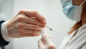 Fettwegspritze Zürich: Medical professional performing a precise injection for fat reduction in a modern clinic setting.