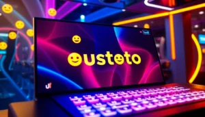 Engaging visual of a trusted uustoto online gambling platform with user-friendly interface and vibrant colors to attract players.