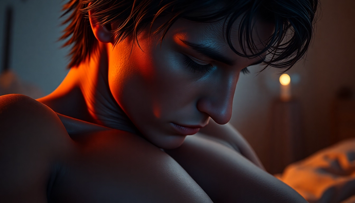 High-resolution NSFW AI generated artwork showcasing hyper-realistic adult figures with detailed facial expressions and realistic textures, emphasizing emotion and depth for adult digital content.