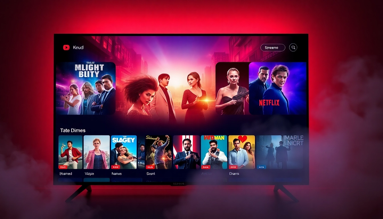 누누티비 인기 영상을 보고 즐기는 모습, 다양한 콘텐츠와 사용자 친화적 인터페이스 강조