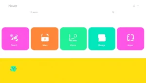 Naver's dynamic user interface featuring search, news, and messaging tools in a modern design aimed at enhancing user engagement.