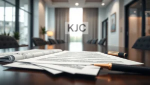 KJC legal services and official documents emphasizing trust and professionalism for users