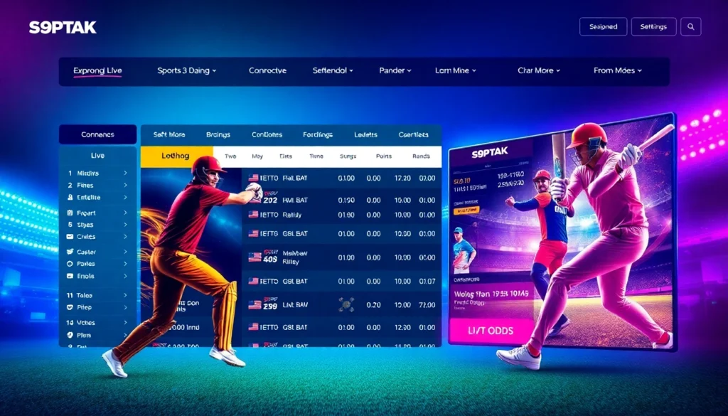 Reddybook online sports betting platform showcasing live cricket and football odds, engaging interface for users.