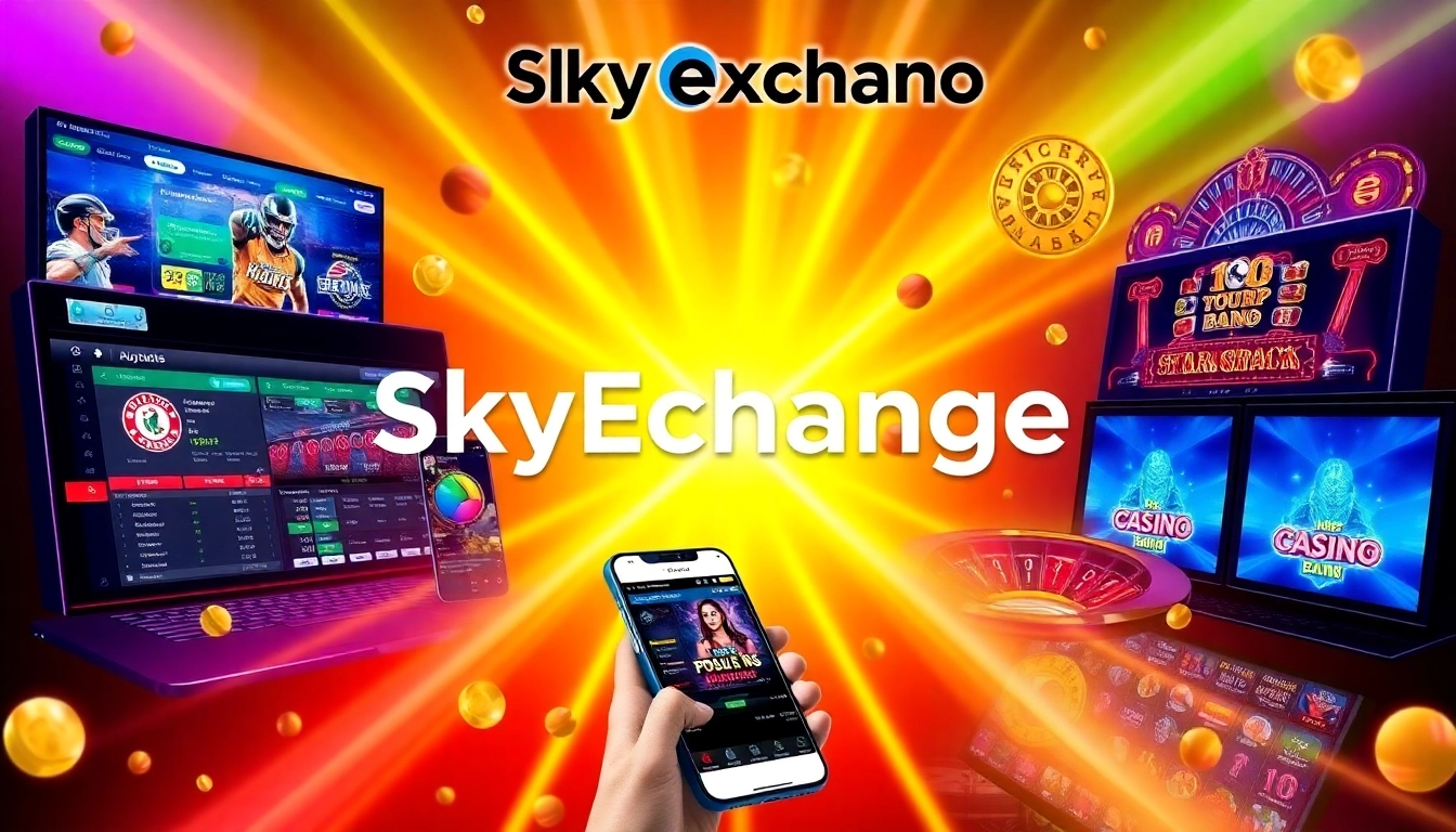 Skyexchange online betting platform with live casino games, sports betting, and mobile app for seamless gaming experience.