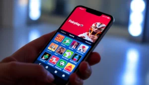 Fairplay online betting platform interface showing live sports odds and casino games for Indian users.