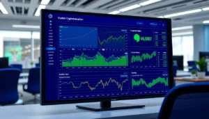 Cryptocurrency News UK headlines showcasing live market data and digital currency charts for