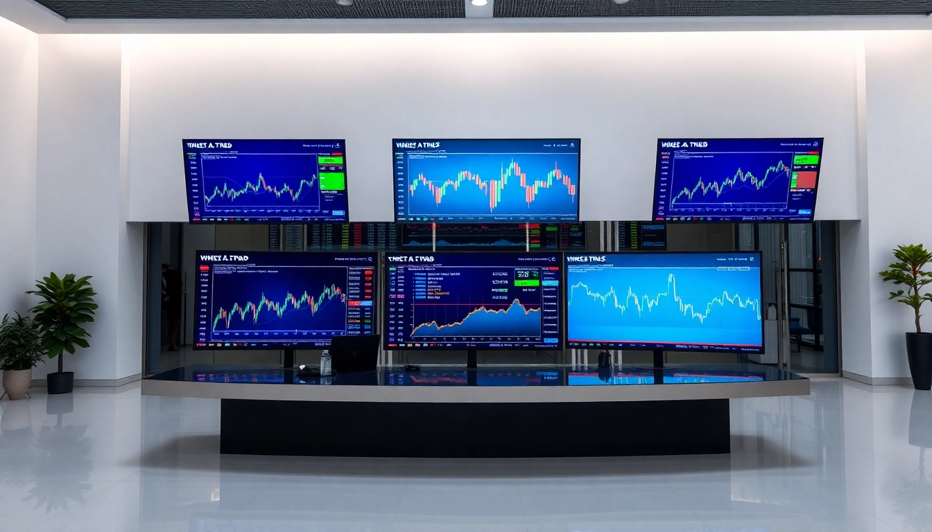 Latest Investment News updates with stock market graphs and financial analysis visuals for