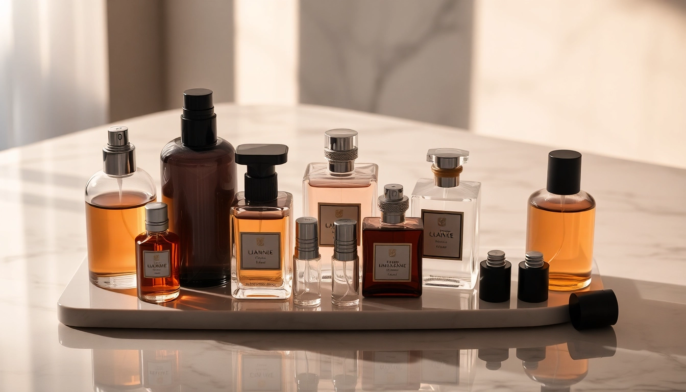 Encourage customers to duftproben bestellen with an appealing display of perfume samples and