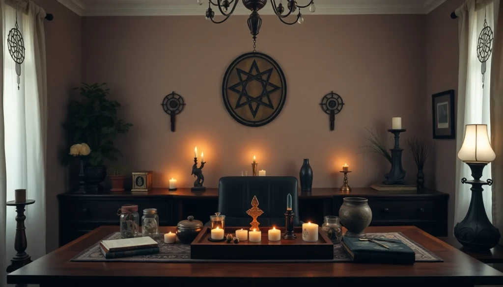 Experienced berlin medyum performing spiritual healing with mystical symbols, trustworthy services