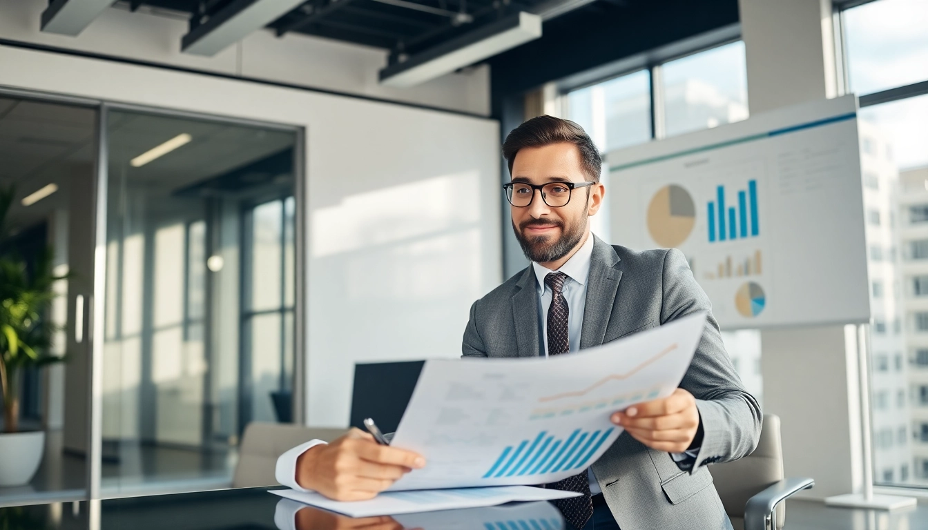 Invest for Property London Professional reviewing property investment strategies in a modern office