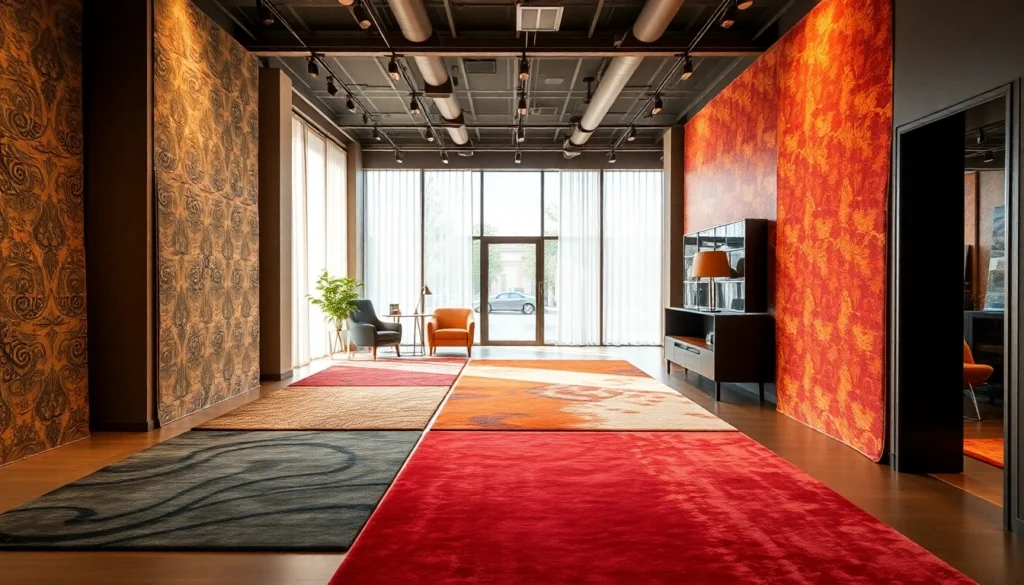 Elegant Tappeti a Milano showcased in a stylish showroom, highlighting quality and