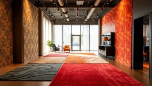 Elegant Tappeti a Milano showcased in a stylish showroom, highlighting quality and