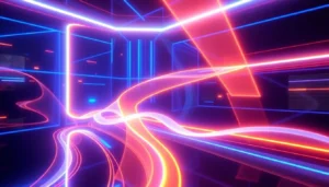 Professional motion design animation illustrating creative animated graphics with vibrant