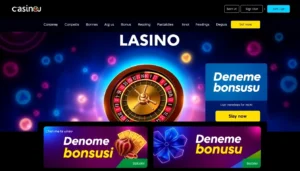 Professional view of digital casino platform highlighting deneme bonusu offers and live game
