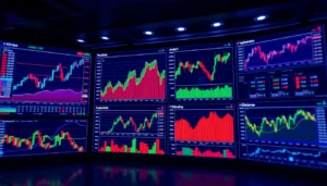 Trading view platform displaying real-time market charts and analysis for traders and investors
