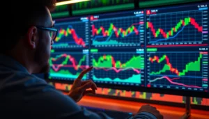 Trading view platform displaying detailed charts and data analysis for traders and investors