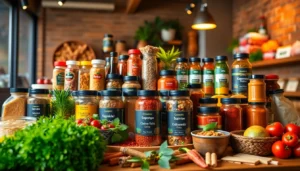 Leading Manufacturer showcasing authentic spices and food products with vibrant, fresh